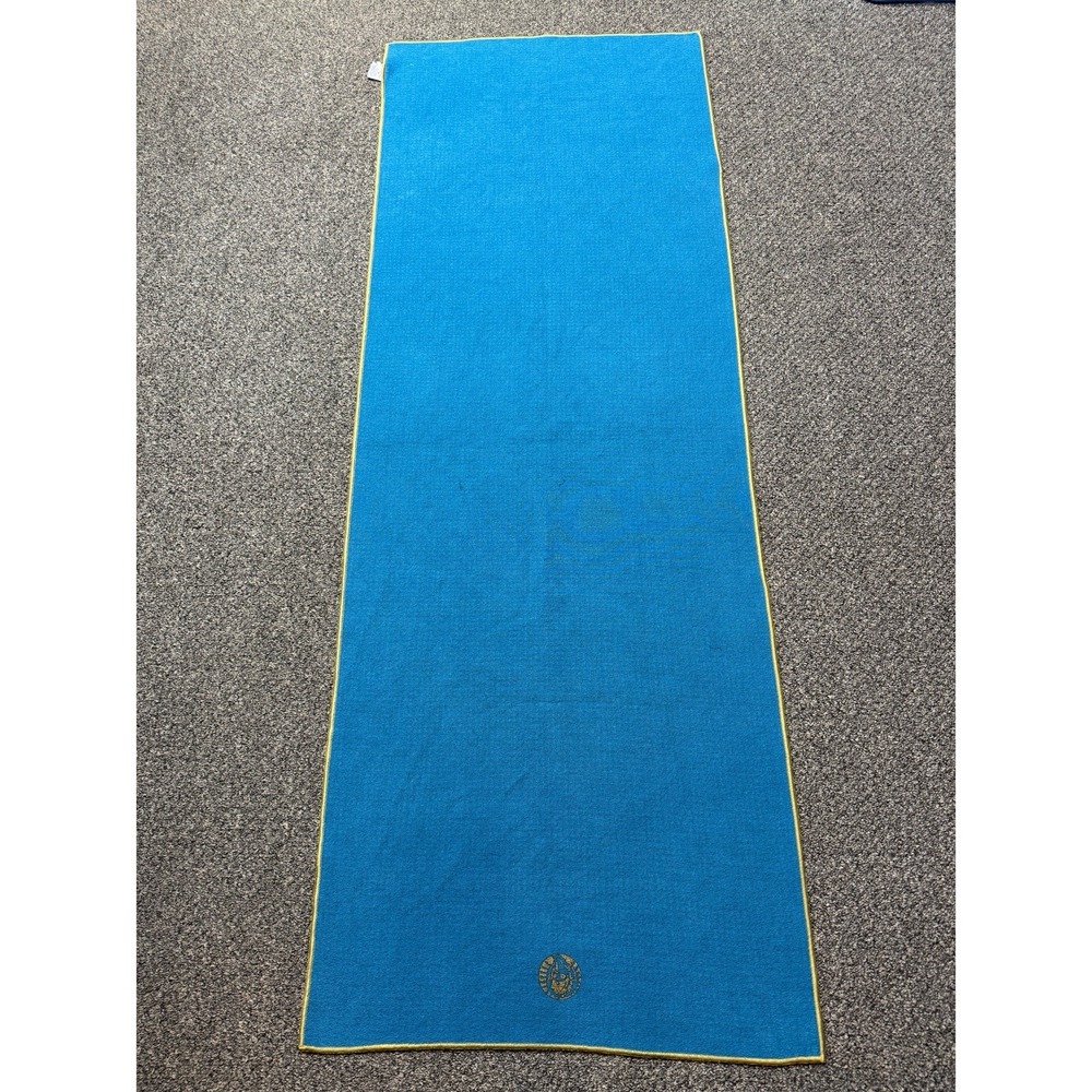 Manduka Yogitoes Skidless Mat Towel Yoga Pilates 24"X66" Blue